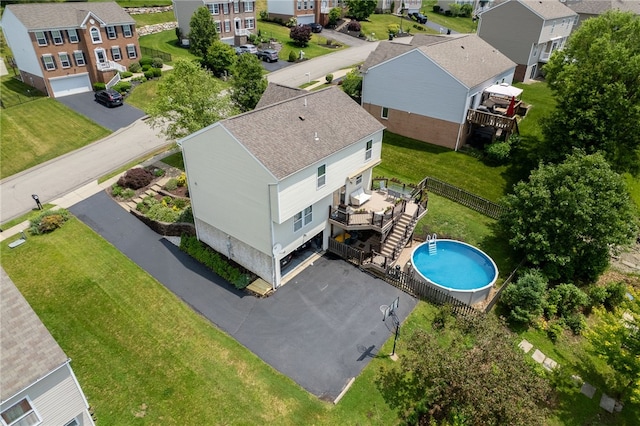 1020 Granite Dr, South Fayette, PA 15057 - aerial perspective of suburban area with a pool