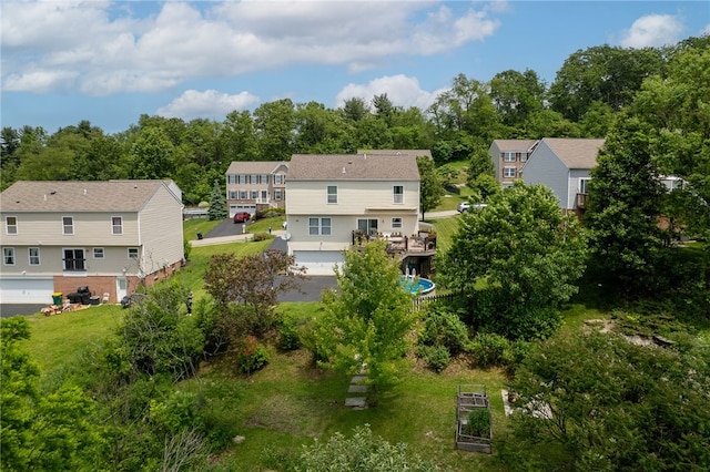 1020 Granite Dr, South Fayette, PA 15057 - aerial perspective of suburban area featuring a tree filled landscape