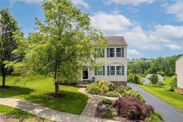 1020 Granite Dr, South Fayette, PA 15057 - view of front of property with a front yard and stone siding