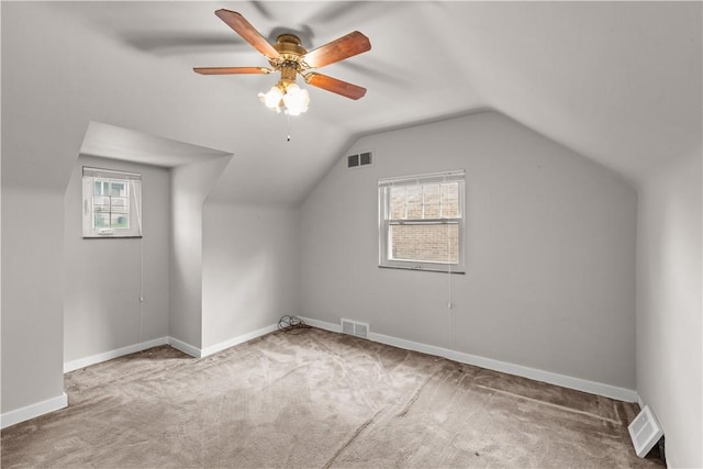 1031 Stratmore St, Ingram, PA 15205 - bonus room with carpet flooring, healthy amount of natural light, lofted ceiling, and ceiling fan