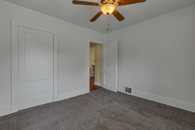 1586 Jackson St, Aliquippa, PA 15001 - unfurnished bedroom featuring carpet flooring and ceiling fan