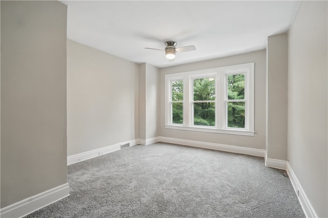 7504 Brighton Rd, Ben Avon, PA 15202 - spare room with a ceiling fan and carpet flooring