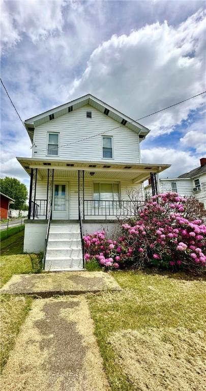 328 N Gallatin Ave, North Union Twp, PA 15401 - view of front of property featuring covered porch
