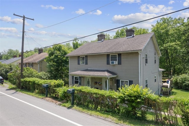 1153 Robinson Hwy, Robinson Twp Wsh, PA 15057 - view of front of home featuring a chimney