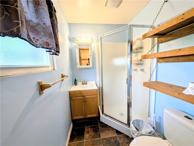 323 E 2nd St, Derry Boro, PA 15627 - bathroom featuring vanity and a stall shower