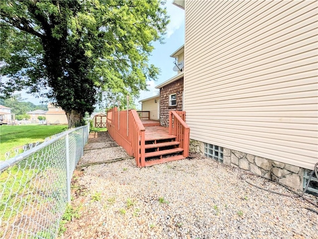 323 E 2nd St, Derry Boro, PA 15627 - view of side of property featuring a deck and a fenced backyard