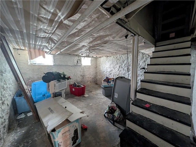 323 E 2nd St, Derry Boro, PA 15627 - basement featuring stairway