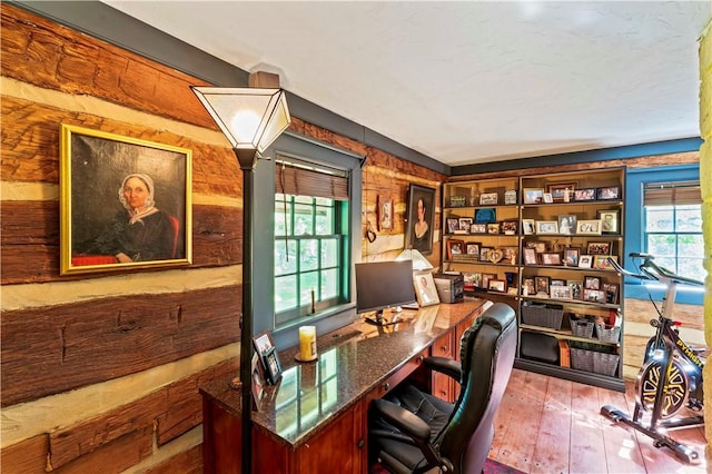 117 Havers Hill Rd, Jefferson/Mather, PA 15344 - office area with hardwood / wood-style flooring