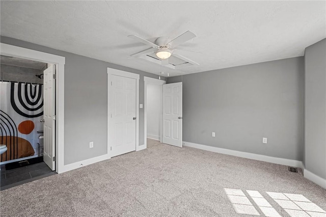 943 State Route 66, Gilpin Twp, PA 15690 - unfurnished bedroom with carpet flooring, attic access, and ceiling fan