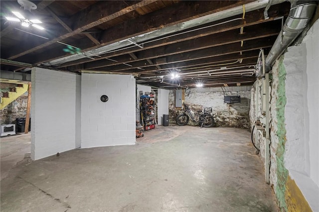 943 State Route 66, Gilpin Twp, PA 15690 - unfinished below grade area featuring electric panel