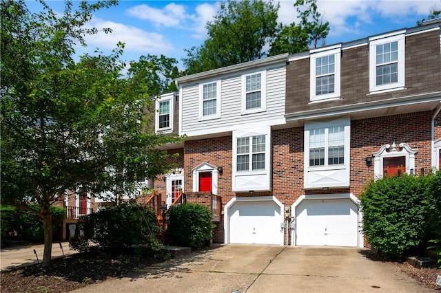 155 Spruce Ct, Ross Twp, PA 15229 - townhome / multi-family property featuring brick siding, driveway, an attached garage, and a shingled roof