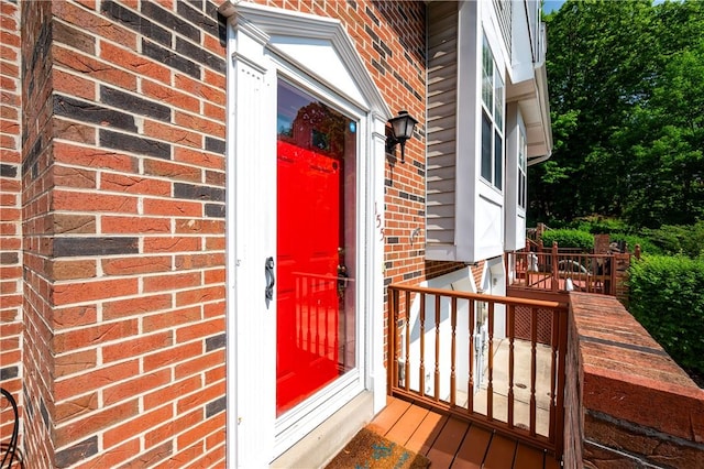 155 Spruce Ct, Ross Twp, PA 15229 - doorway to property with brick siding