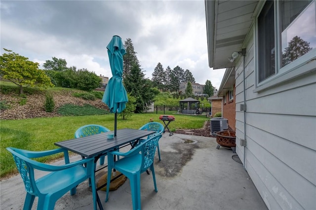 1199 Clover Circle Ct, Baldwin Boro, PA 15227 - view of patio featuring outdoor dining area and a gazebo