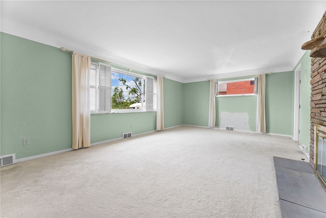 1228 Pinewood Dr, Mt Lebanon, PA 15243 - unfurnished living room with carpet flooring