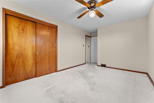 1228 Pinewood Dr, Mt Lebanon, PA 15243 - unfurnished bedroom with light colored carpet and ceiling fan