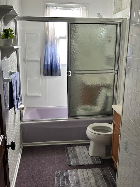 104 Whyle Ave, North Union Twp, PA 15401 - full bathroom with combined bath / shower with glass door and vanity