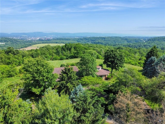 127 Pax View Hills Ln, Unity Twp, PA 15650 - aerial view of property and surrounding area with a heavily wooded area