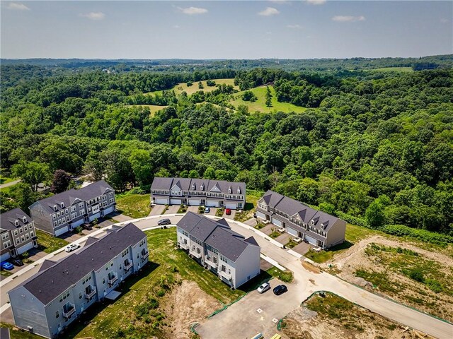 136 Sweetwater Dr, Moon/Crescent Twp, PA 15108 - aerial view of a heavily wooded area