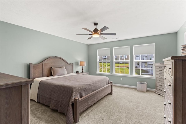 136 Sweetwater Dr, Moon/Crescent Twp, PA 15108 - bedroom featuring carpet floors and ceiling fan