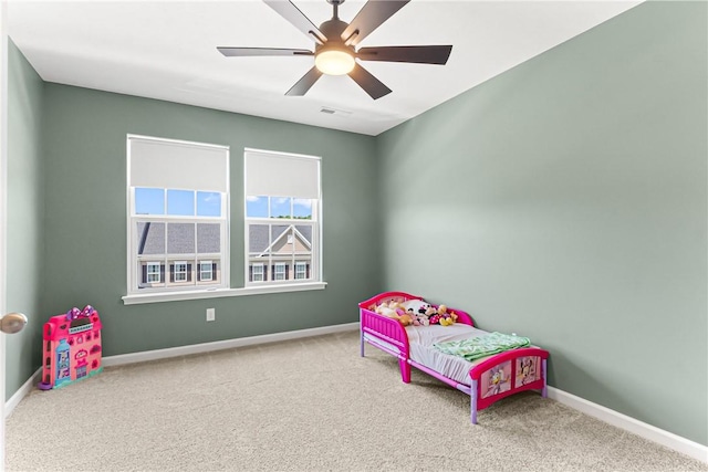136 Sweetwater Dr, Moon/Crescent Twp, PA 15108 - bedroom featuring carpet and a ceiling fan