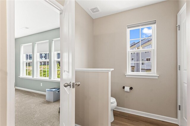 136 Sweetwater Dr, Moon/Crescent Twp, PA 15108 - bathroom featuring baseboards and toilet