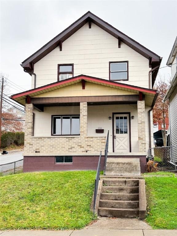 1944 Leishman Ave, Arnold, PA 15068 - american foursquare style home featuring covered porch and brick siding