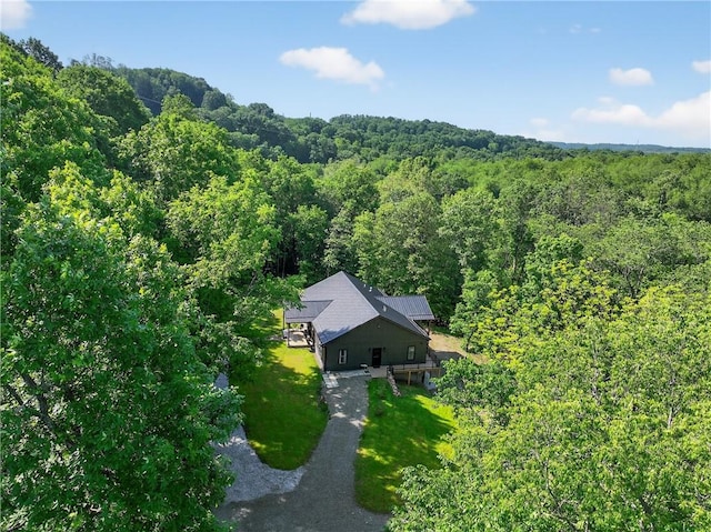 521 Creek Rd, Smith, PA 15019 - view from above of property with a heavily wooded area