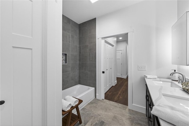 521 Creek Rd, Smith, PA 15019 - bathroom with double vanity and shower / washtub combination