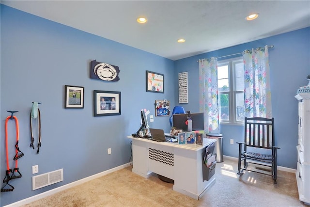 490 Tara Ct, Clinton Twp, PA 16056 - office with light carpet and recessed lighting