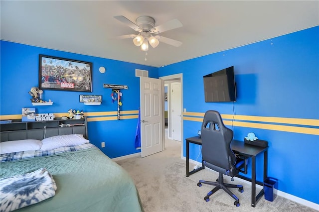490 Tara Ct, Clinton Twp, PA 16056 - bedroom with carpet floors and ceiling fan