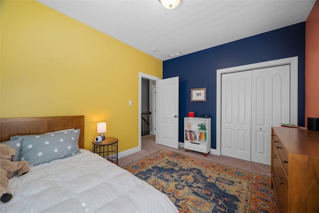403 Cayuga Cir, Marshall, PA 16046 - bedroom with carpet floors and a closet