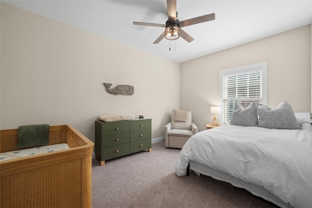 403 Cayuga Cir, Marshall, PA 16046 - bedroom featuring carpet flooring and a ceiling fan