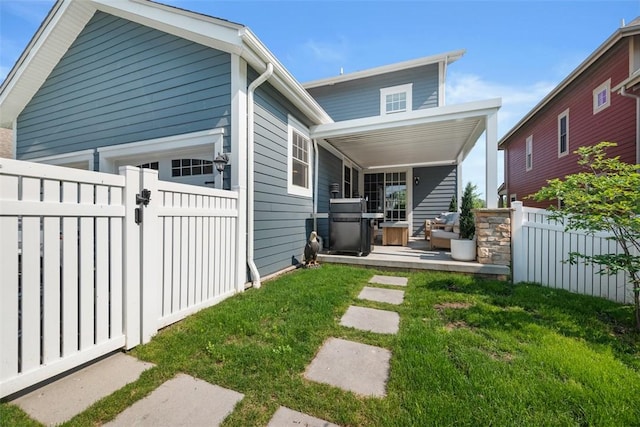 403 Cayuga Cir, Marshall, PA 16046 - rear view of house featuring a gate
