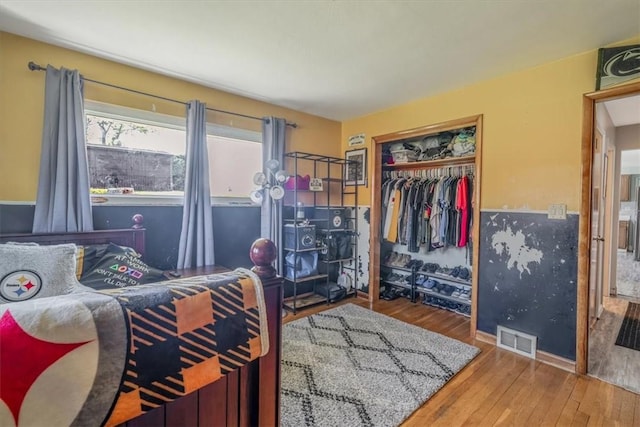360 Jo Ann Dr, Monessen, PA 15062 - bedroom with hardwood / wood-style floors and a closet