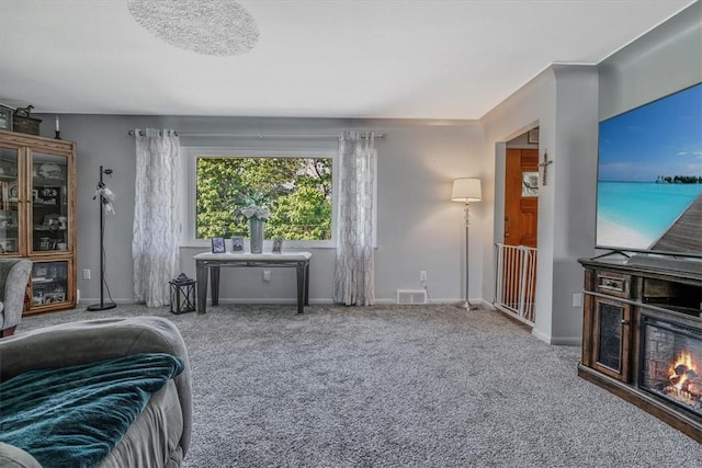 360 Jo Ann Dr, Monessen, PA 15062 - carpeted living room featuring baseboards