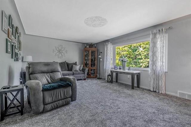 360 Jo Ann Dr, Monessen, PA 15062 - living area featuring carpet floors and baseboards