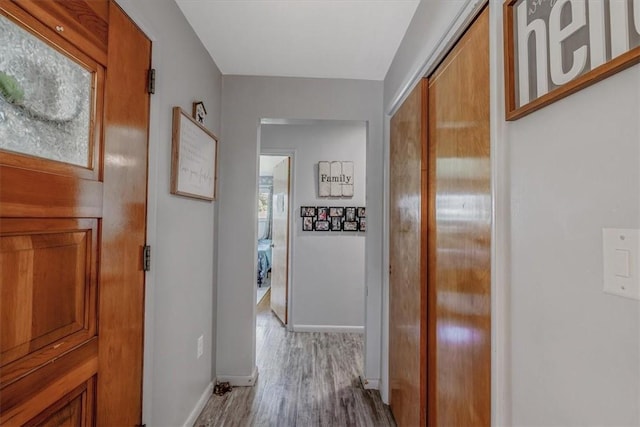 360 Jo Ann Dr, Monessen, PA 15062 - hall with wood finished floors and baseboards