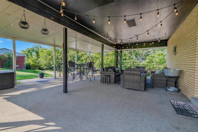 360 Jo Ann Dr, Monessen, PA 15062 - view of patio featuring an outdoor living space