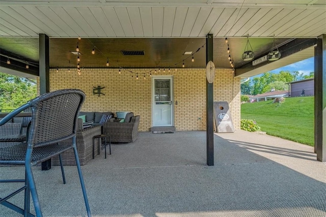 360 Jo Ann Dr, Monessen, PA 15062 - view of patio / terrace featuring an outdoor living space