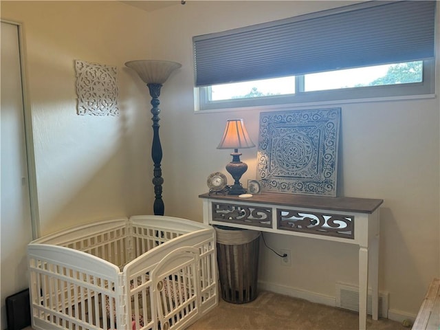 5301 Ranchview Dr, Baldwin Boro, PA 15236 - carpeted bedroom featuring a crib and baseboards