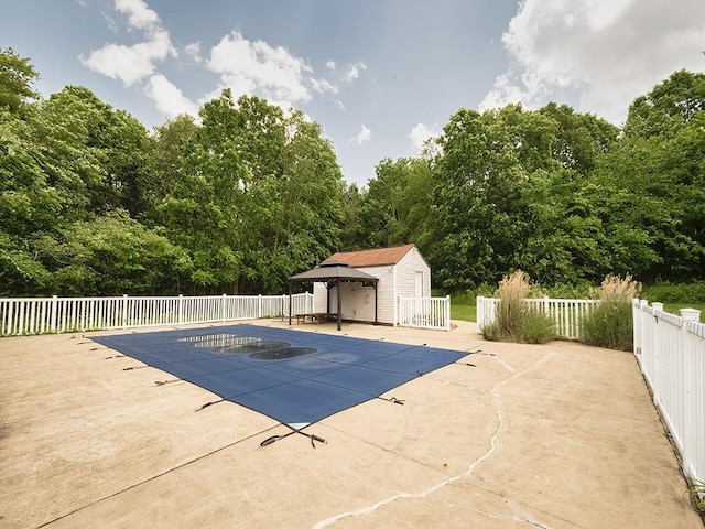 165 Monks Rd, Clinton Twp, PA 16056 - view of swimming pool with a patio area and an outdoor structure