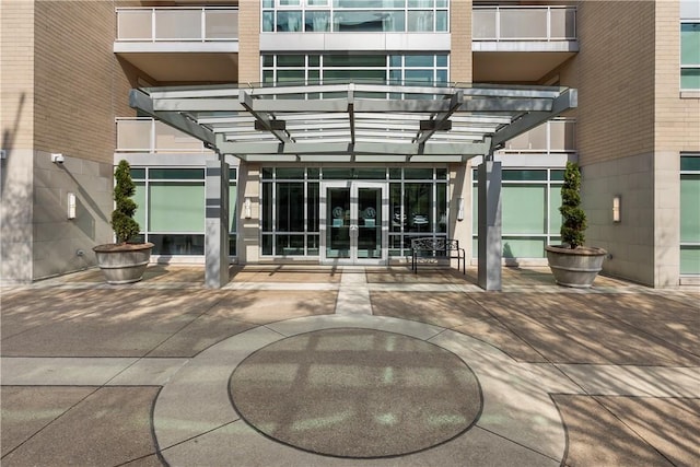 537 N Neville St Unit 6A, Shadyside, PA 15213 - view of patio / terrace featuring french doors and a pergola