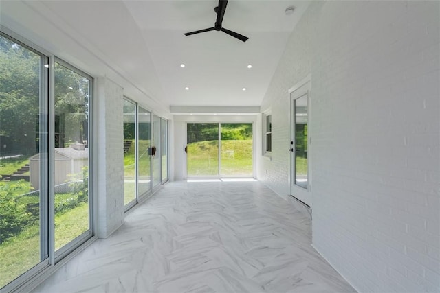 4736 Doyle Rd, Whitehall, PA 15227 - unfurnished sunroom featuring recessed lighting