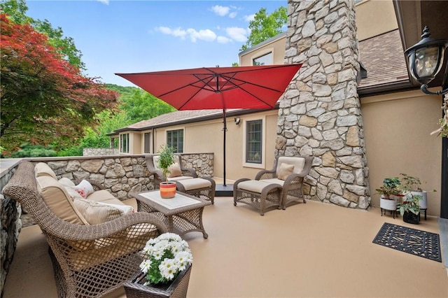337 Fox Chapel Rd, Fox Chapel, PA 15238 - view of patio / terrace featuring an outdoor living space