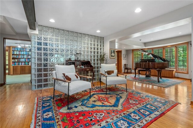 337 Fox Chapel Rd, Fox Chapel, PA 15238 - sitting room with wood finished floors and recessed lighting