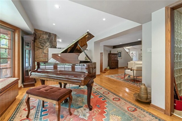337 Fox Chapel Rd, Fox Chapel, PA 15238 - sitting room featuring wood finished floors and recessed lighting