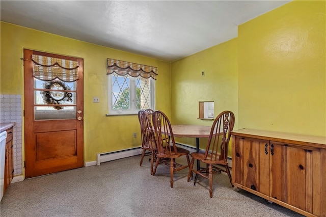 1518 Carlisle St, Natrona Hts/Harrison Twp, PA 15065 - dining room with baseboard heating and baseboards