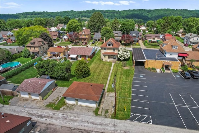 1518 Carlisle St, Natrona Hts/Harrison Twp, PA 15065 - aerial view of residential area featuring a forest