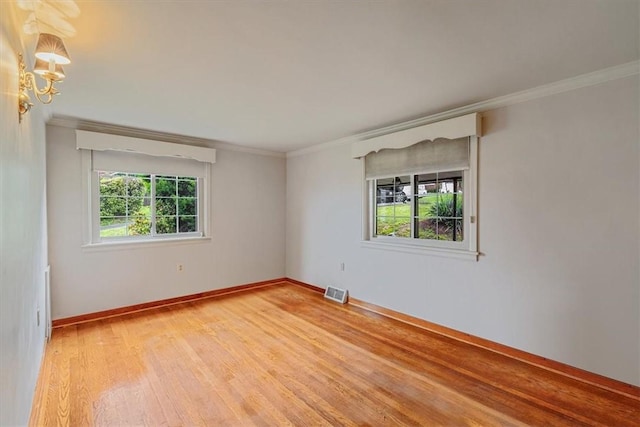 2509 Ridge Rd, Jefferson Hills, PA 15332 - empty room with crown molding and light wood-style flooring