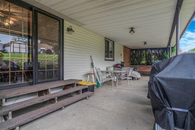 2509 Ridge Rd, Jefferson Hills, PA 15332 - view of patio featuring outdoor dining area, a grill, and a storage shed
